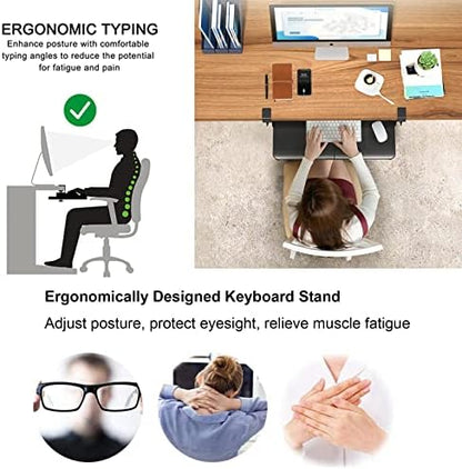 Spinew Ergo Under‑Desk Keyboard Tray System