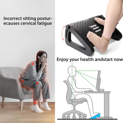Spinew Footrest + Ergonomic Support Cushion Set