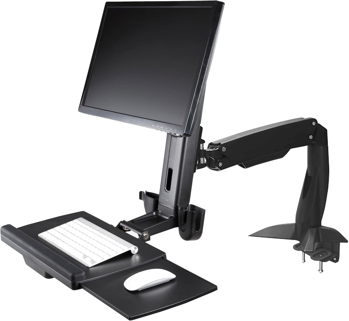 Spinew Drag‑Free Sit‑Stand Monitor Arm Combo