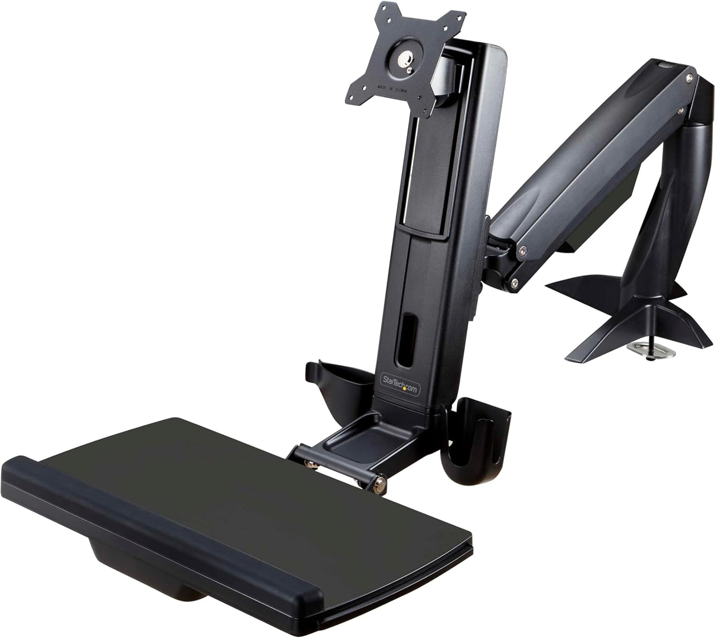Spinew Drag‑Free Sit‑Stand Monitor Arm Combo