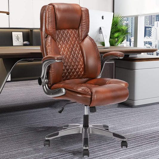 Spinew Executive Leather High‑Back Chair